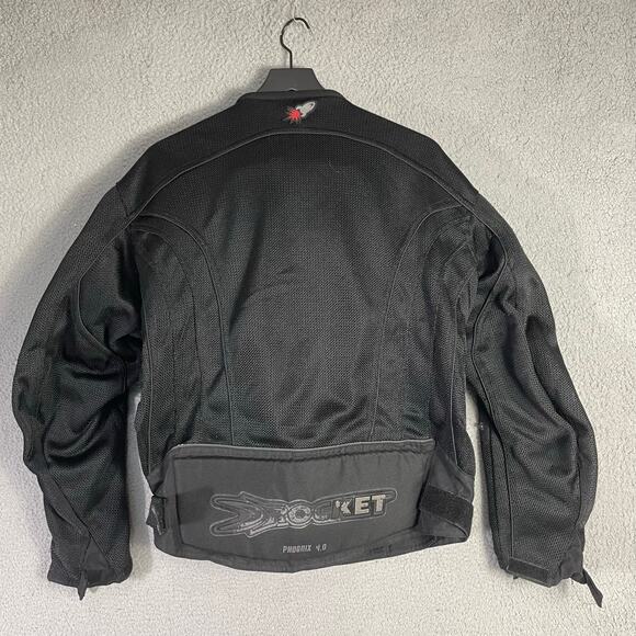 Joe Rocket Phoenix 4.0 Mesh Motorcycle Jacket Black Armor L Riding Racing - Picture 5 of 12